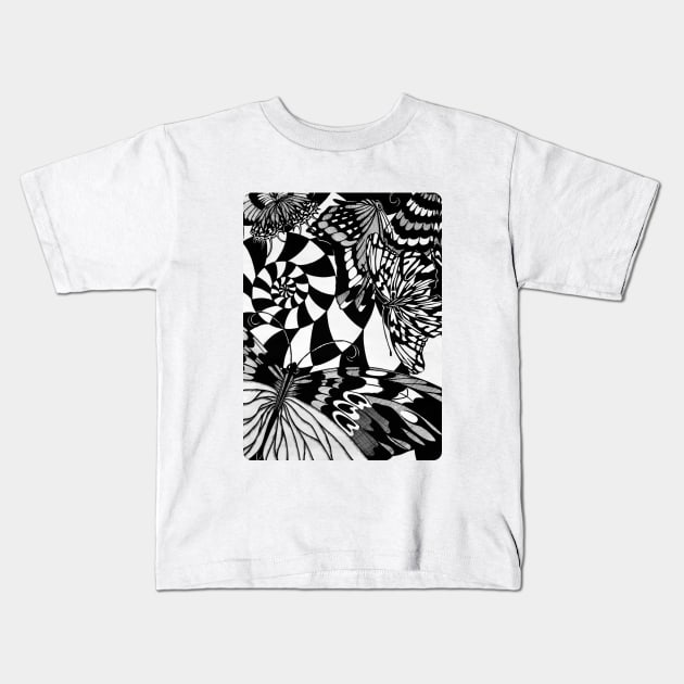 butterfly Kids T-Shirt by KitSweet